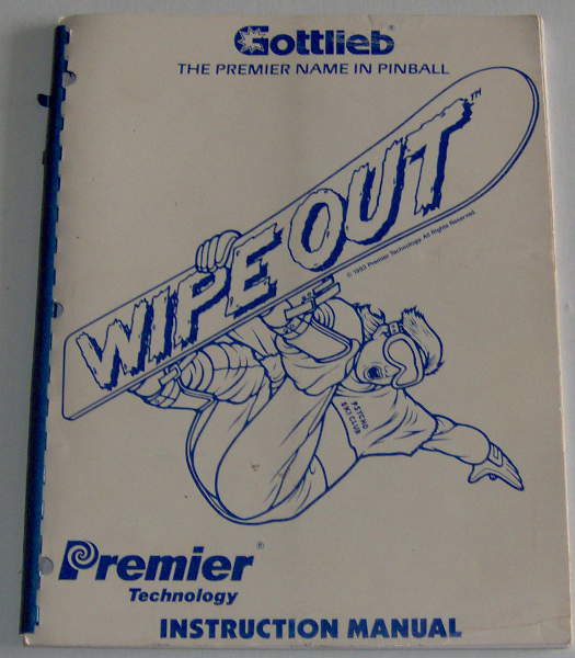 (image for) Gottlieb Wipe Out Instruction Manual - Click Image to Close